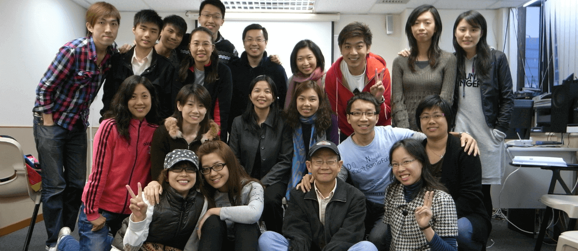 Graduates and students group photo